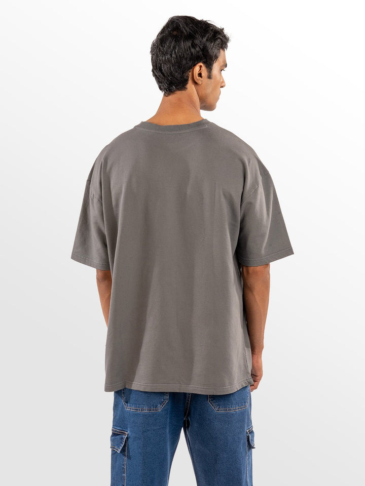 Solids: Grey Oversized T-shirt