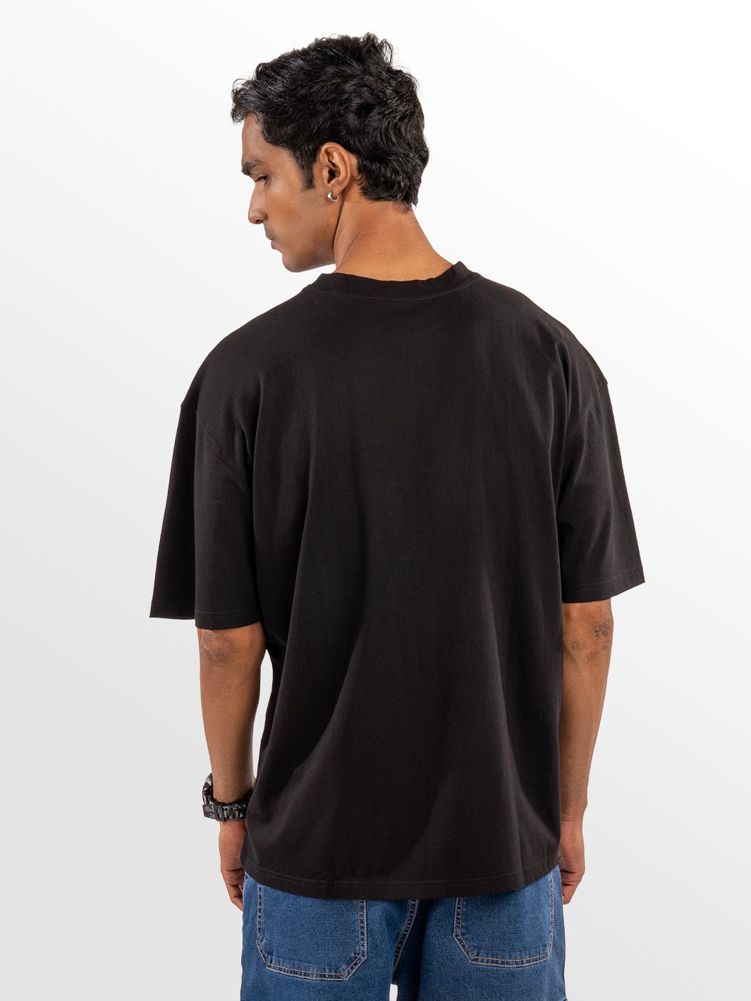 Solids: Black Oversized T-shirt