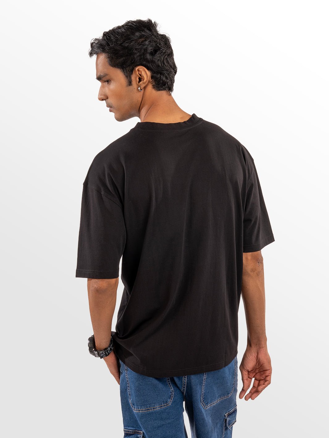 Solids: Black Oversized T-shirt