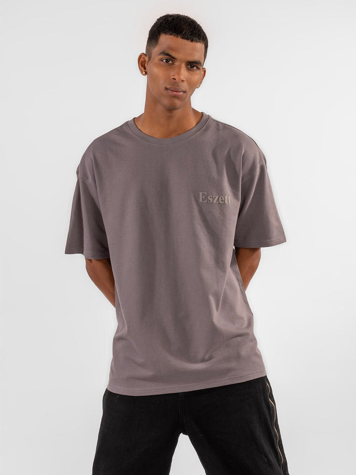 Eszett Logo Grey Tshirt front view