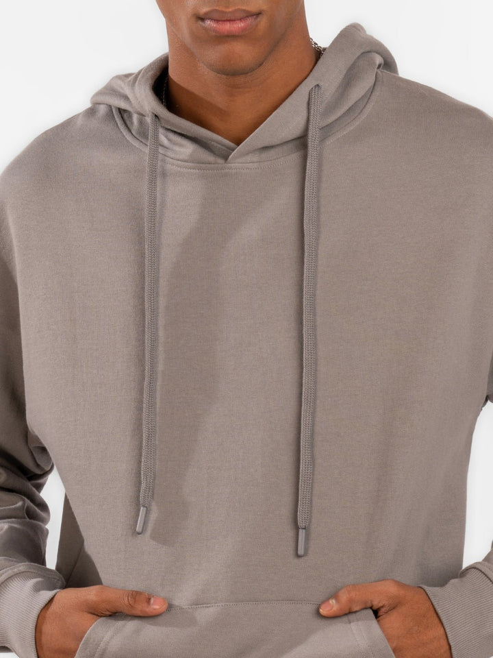 Solids: Steel Grey Hoodie front view 7